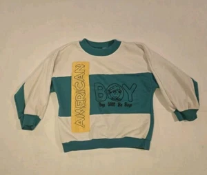 Buster Brown American Boy Boys Will Be Boys Size 4T Sweathsirt - Picture 1 of 10