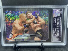 💎MINT HGA 9.5 2018 Topps UFC Chrome Georges St-Pierre DIAMOND REFRACTOR SSP!