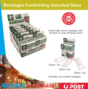Au New Bandages Conforming Assorted Sizes First Aid - Picture 1 of 2