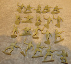 Lot of 20 Japanese Toy Soldier Figures - Louis Marx & Co. Stamped #1 Vintage