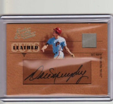 2005 Donruss Leather & Lumber Dale Murphy GU Material Auto 70/96