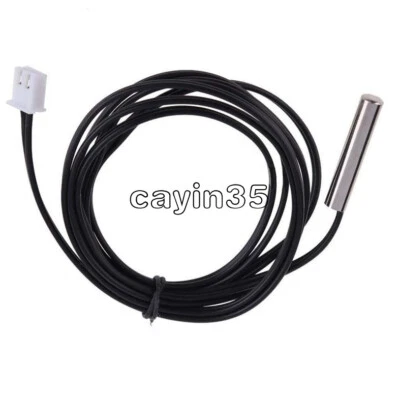 2PCS 1M NTC Thermistor Temperature Sensor 10K 1% 3950 Waterproof Probe Cable