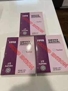 1998 Chevrolet Tracker Factory Service Repair Manuals 3 Volume Set J/E 2nd Ed. - Picture 1 of 6