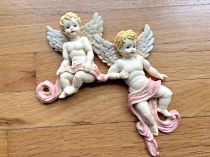 Cherubs Wall Plaque House of Lloyd Christmas Around the World Guardian Angel VTG - Picture 1 of 9