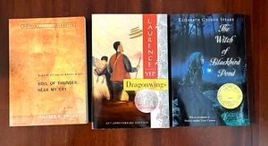 Lot (3) Middle School Classic Books Paperback Witch Thunder Dragonwings - Picture 1 of 1
