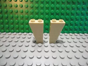 Lego 2 Bronceado 2x1x3 Invertido Pendiente 75 grados castillo bloque de pared ladrillo NUEVO - Imagen 1 de 1