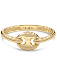 DEVATA 14K Gold Mariner Ring, Size 5-9, approx. 1.6.-1.8 gr - Picture 1 of 4