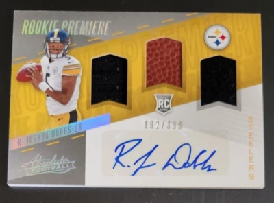 JOSHUA DOBBS 2017 Absolute RPM HOLO SP RC RPA JERSEY/BALL/PATCH/AUTO 192/399 - Image 1 of 2