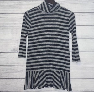 Crazy 8 girl’s cowl neck grey / black flair bottom sweater dress size 7/8 EUC - Picture 1 of 5
