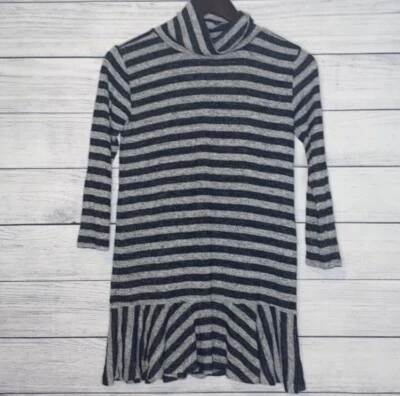 Crazy 8 Niña Capucha Cuello Gris/Negro Estilo Inferior Suéter Vestido Talla 7/8 Usado en Excelente Condición Foto 1 de 4