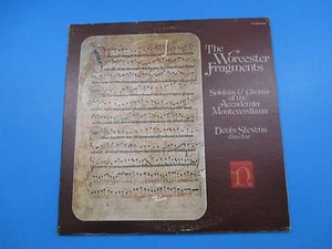 Worcester Fragments Accademia Monteverdiana Album LP Vinyl Denis Stevens H-71308 - Picture 1 of 2