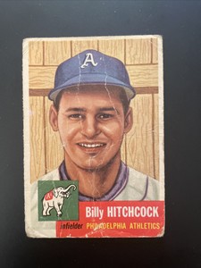 1953 Topps Set-Break #17 Billy Hitchcock Creased