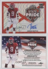 2023 Leaf Metal State Pride Red Wave /3 Jordan Battle #SP-JB2 Rookie Auto RC