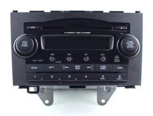 Radio CD de 6 discos Honda CRV CR-V 2008 OEM 39100-SWA-A004 - Imagen 1 de 4