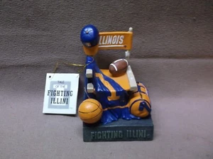 UNIVERSITY OF ILLINOIS FIGHTING ILLINI SPORTS CHAIR FOOTBALL BASKETBALL BASEBALL - Picture 1 of 11