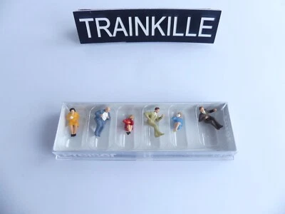 PREISER HO 1: 87 / 10103 PERSONNAGES PERSONNES ASSISES AU RESTAURANT