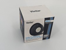 Vivitará 4358W 0.43 x 58mm f/1.2 Wide Angle Macro Lens for Canon EOS Rebel T7i DSLR - Black