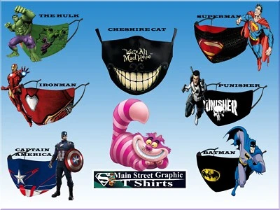 NEW! FROM MSGT - SUPERHERO ADULT MASKS ADJUSTABLE WITH SEVERAL HEROES TO CHOOSE - Image 1 of 4