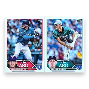 Lote de tarjetas del Juego de Estrellas MLB Topps Update 2023 tarjetas de Jonah Heim y George Kirby - Imagen 1 de 2