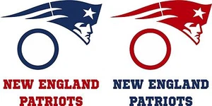 New England Patriots Cornhole Set of 10 Vinyl Decals -4 Free Window Decals - Picture 1 of 1