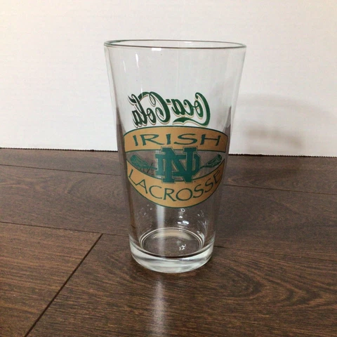 Notre Dame Fighting Irish Lacrosse 16oz Coca-Cola Pint Glass - Legends Of Cover