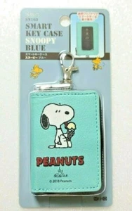 SNOOPY Car Smart Key Case Light Blue Key Holder - Picture 1 of 8
