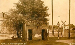 OLD JAIL, PASO ROBLES, CALIFORNIA, VINTAGE POSTCARD (SX 2) - Picture 1 of 2