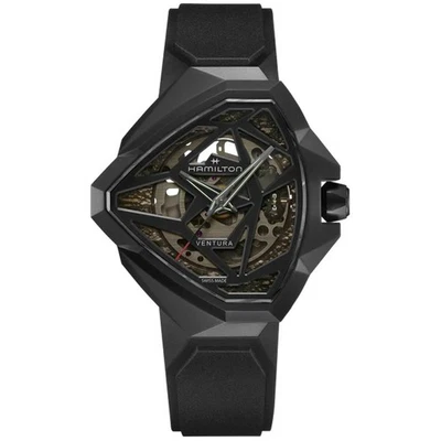 Hamilton Ventura Edge Skeleton Rubber Men's Watch H24645330 - Image 1 of 3