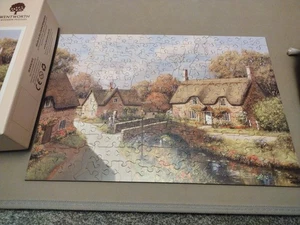 Wentworth 250 Piece Wooden Jigsaw Puzzle Suffolk Village-Alexander Sheridan VGC - Picture 1 of 3