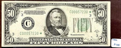 1934B*-C $50 Federal Reserve Of Philadelphia Nice VF Star Note - Image 1 of 2