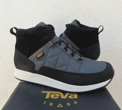 TEVA NEGRO/GRIS IMPERMEABLE BRASA VIAJE ZAPATILLA BOTA, HOMBRE US 9/ EUR 42 ~NUEVA Foto 1 de 4