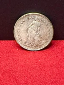 1928B SWITZERLAND - SILVER 2 Francs Coin HELVETIA Symbolizes SWISS Nation - Picture 1 of 4