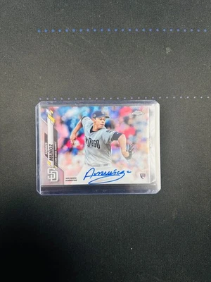 Autógrafos de novato Topps Chrome 2020 Andrés Muñoz #RA-AMU refractor/499 Mariners Foto 1 de 2