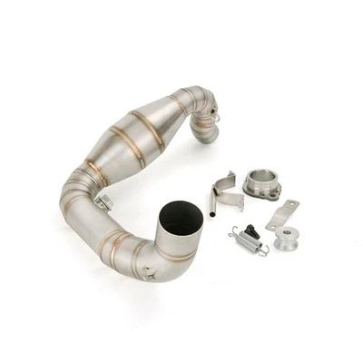 Tubo de escape deslizable punta de enlace medio para BMW G310R G310GS 2016-2025 Foto 1 de 4