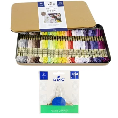 DMC Embroidery Floss Pack,35 Colors Assortment with Collector Tin,Embroidery ... - Image 1 of 4