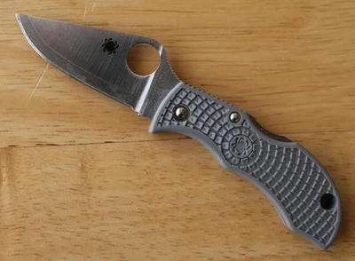 Spyderco Manbug Super Blue Folding Knife MGYPE - Image 1 of 3