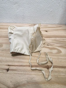 Vintage Baby Haube Spitze Newborn/ Puppe - Bild 1 von 12