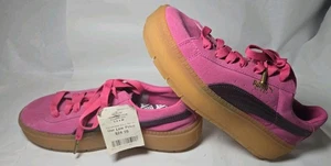 PUMA Suede Platform Trace Carmine Rose Sneakers Women’s Size 9.5 - New - Picture 1 of 9