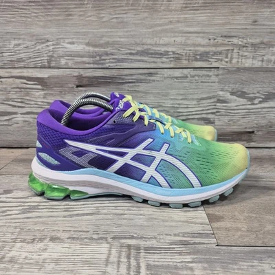 Zapatillas deportivas ASICS GT-1000 verde brillante púrpura para mujer talla 10 Foto 1 de 4