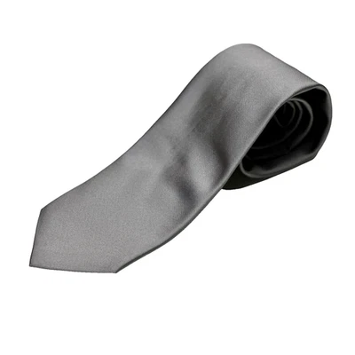 Corbata Brooks Brothers Makers gris seda vintage 3,75" x 61" plateada Foto 1 de 4