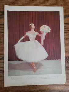 Vintage 1956 Orig rivista pubblicità modess tovaglioli sanitari ballerina DONNA - Foto 1 di 1
