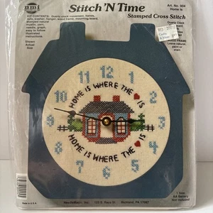 Needle Magic Inc Stitch In Time Clock Count Cross Stitch Kit Home is Where 904 - Picture 1 of 6