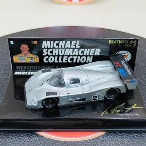 MINICHAMPS 1/64 Michael Schumacher Mercedes-Benz C11 #2 1990 MSC641110 Silver - Picture 1 of 8