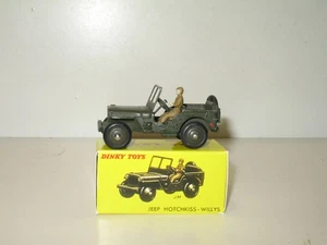 DINKY TOYS Jeep militaire pare-brise fixe, pilote, sans crochet, version 2 C - Picture 1 of 8