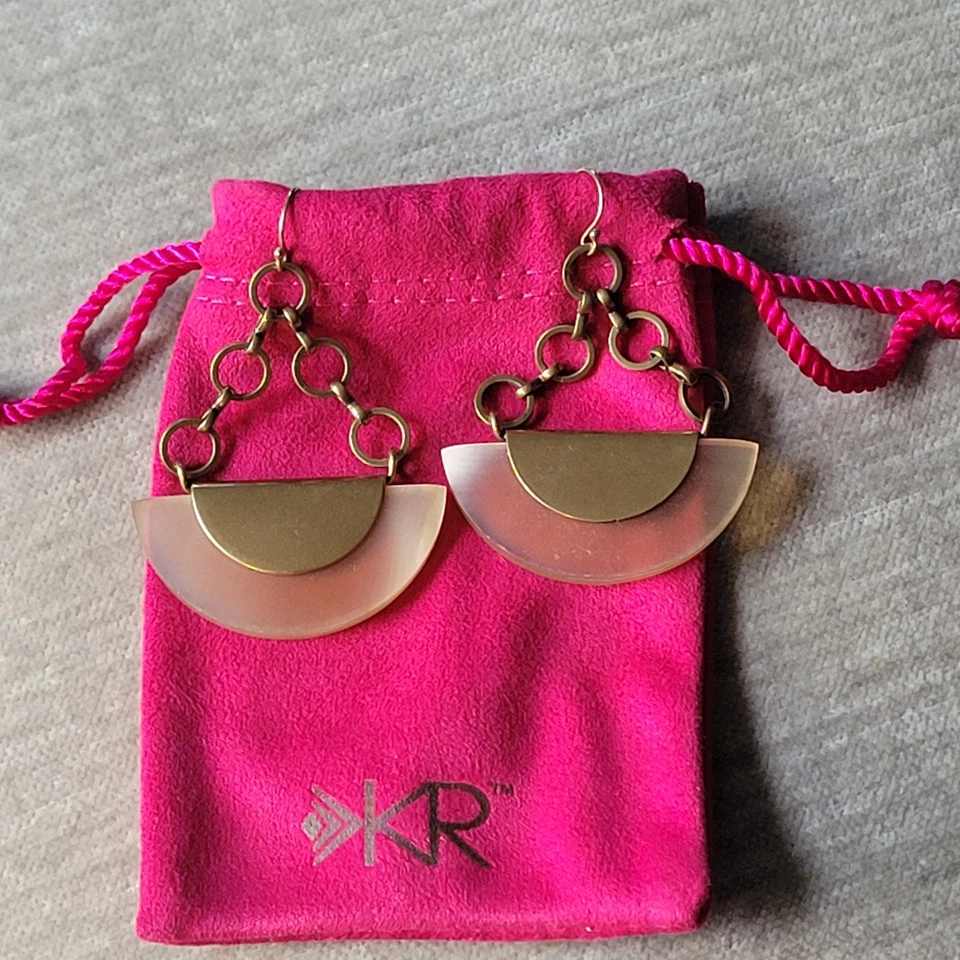 Silpada Eclipse earrings (style number KRW0028) made of brass and horn - Image 1 of 1