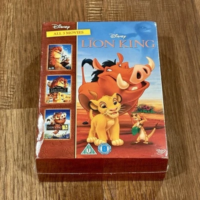 Disney the Lion King Trilogy UK DVD Box Set, 3-Movie Collection, New Sealed - Image 1 of 4