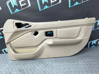 OEM 1996-2002 BMW E36 Z3 Interior Door Panel Right Passenger Tan Beige Leather - Image 1 of 4