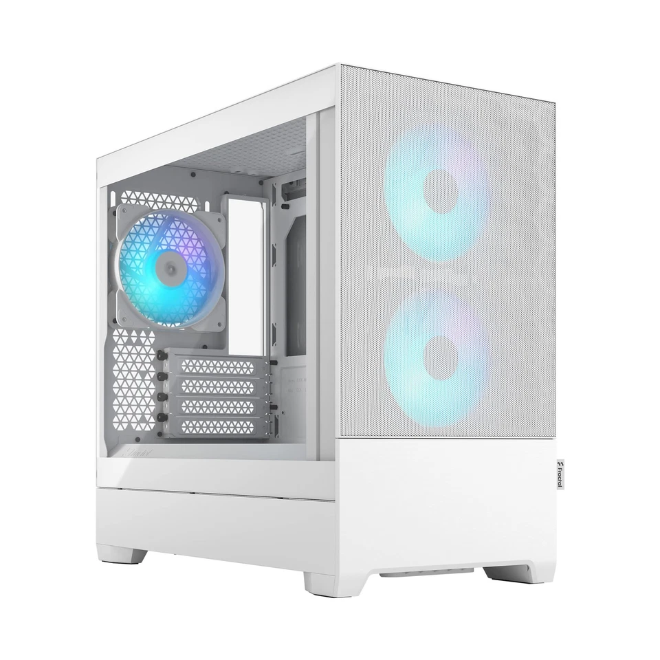Fractal Design Pop Mini Air RGB White Core - Tempered Glass Clear Tint - Honeyco - Image 1 of 4