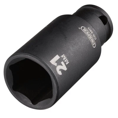 Draper Hi-Torq® Metric Deep Impact Socket 3/8" Sq. Dr. 21mm - 20177 - Image 1 of 2