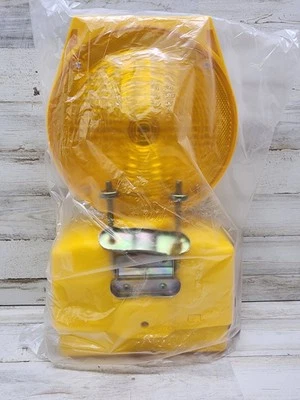 CORTINA 03-10-SBLG Luz Barricada Solar, LED, Amarillo 26K992 Foto 1 de 4